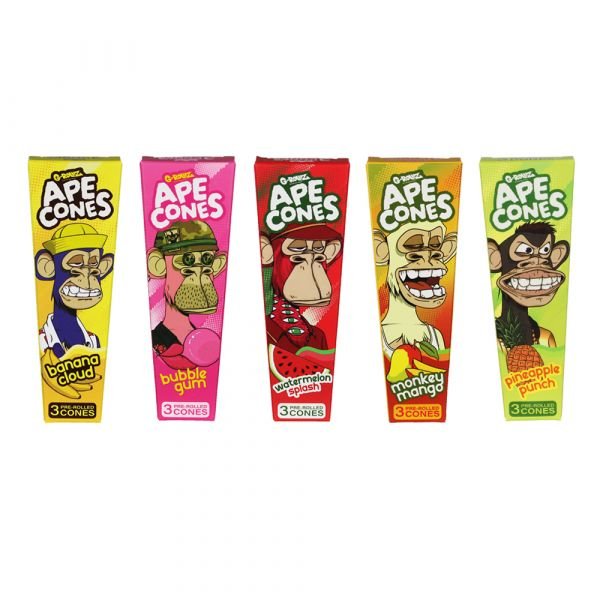 G-ROLLZ Army of Apes Pop Flavour Activated KS Cones (3-Pack)
