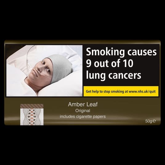 Amber Leaf Original Tobacco with cigarette papers