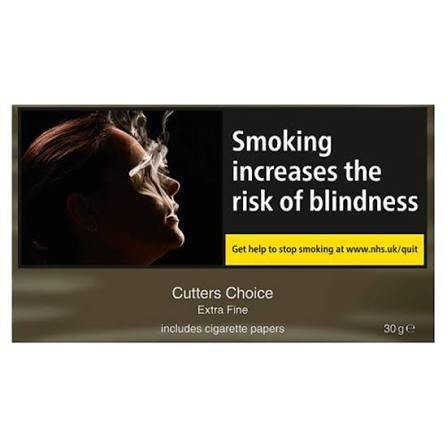 Cutters Choice Extra Fine Tobacco with cigarette papers 30g