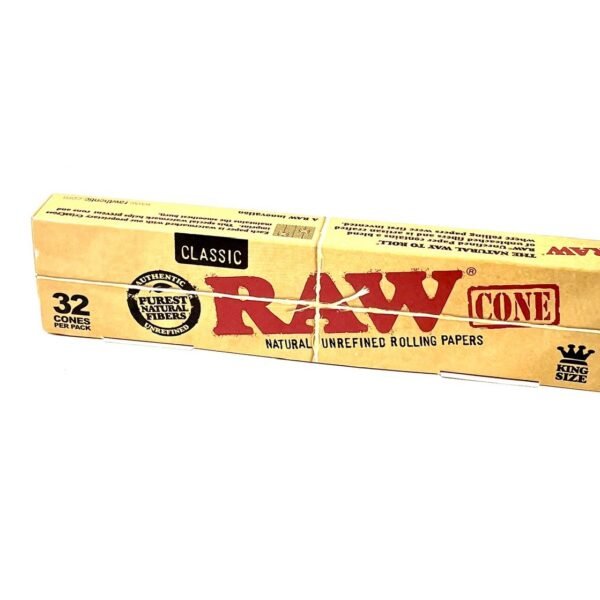 Raw Classic natural unrefined prerolled kingsize cones