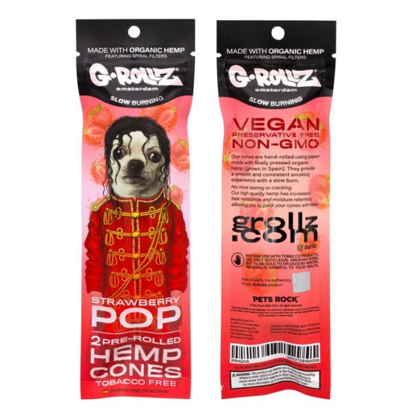 G-Rollz Prerolled hemp cones Strawberry pop