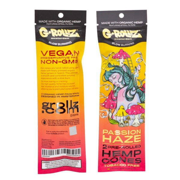 G-Rollz Prerolled hemp cones Passion haze
