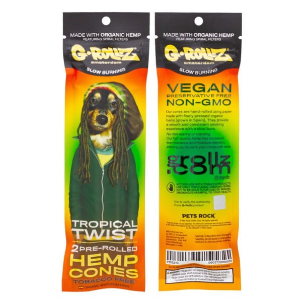 G-Rollz Prerolled hemp cones Tropical twist