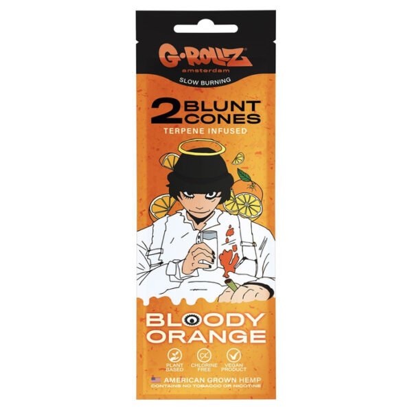 G Rollz Bloody Orange Terpene Infused Blunt Cones
