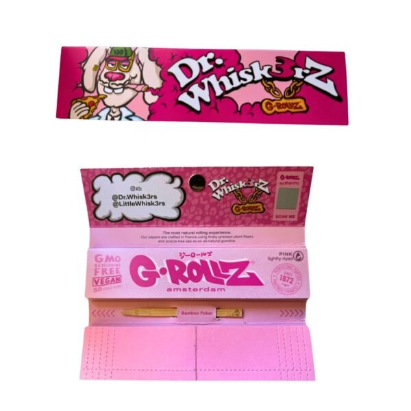 Dr whisker's G-ROLLZ Kingsize rolling papers + tips
