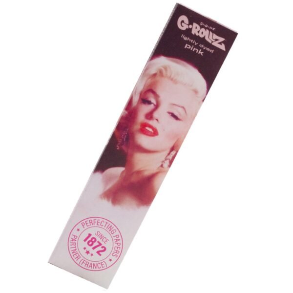 G-Rollz Pink lightly dyed Rolling papers + tips