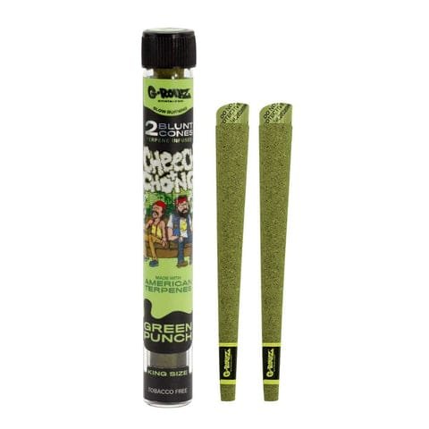 Grollz Cheech + chong Green punch Blunt prerolled cones