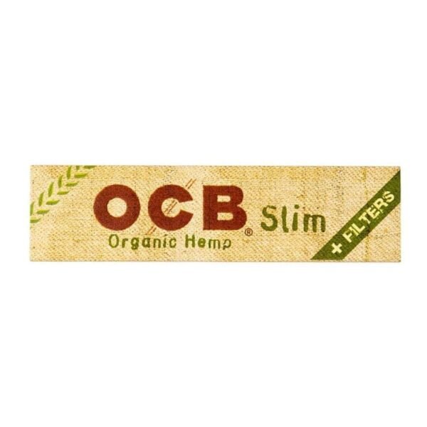 Ocb Organic Hemp Slim rolling papers + tips