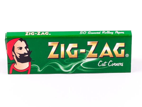 Zig Zag Green Cut Corners Rolling Papers