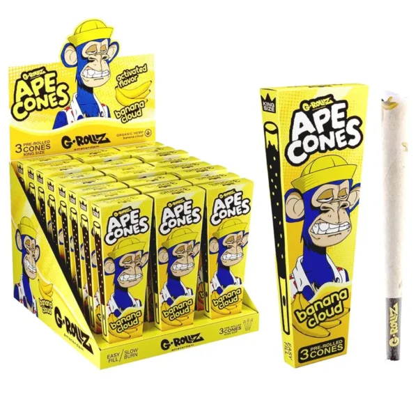 G-Rollz Ape cones Banana cloud Prerolled cones