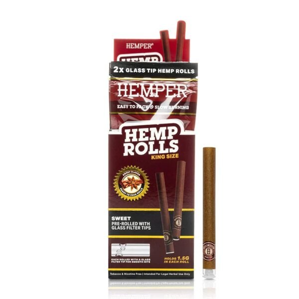 Hemper Sweet Hemp pre rolls+ glass tips