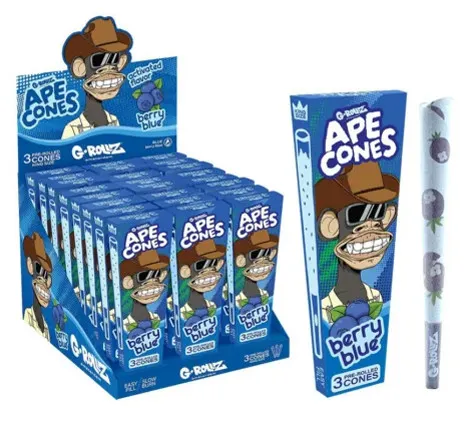 Grollz Ape cones Blueberry blunt Blunt Prerolled cones