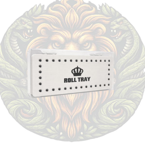 Roll tray Wooden storage box small white