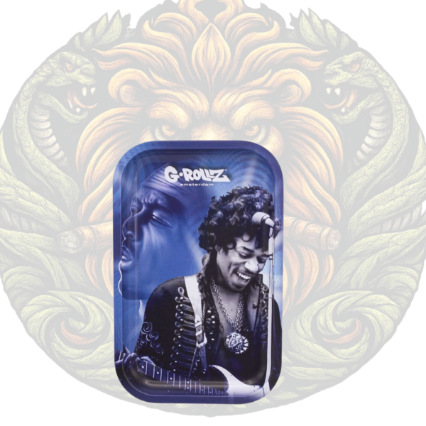 Grollz Blue Spark Medium Rolling Tray