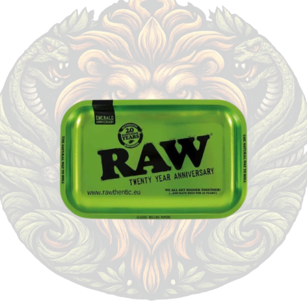 Raw emerald green 20th anniversary edition Medium rolling tray